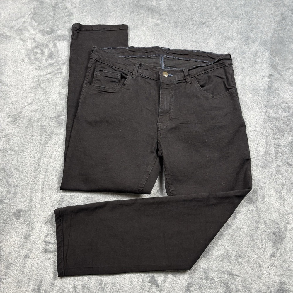 Blue Delta Pants Men 32x27 Black 5 Pocket Stretch Custom Made Cotton Chino